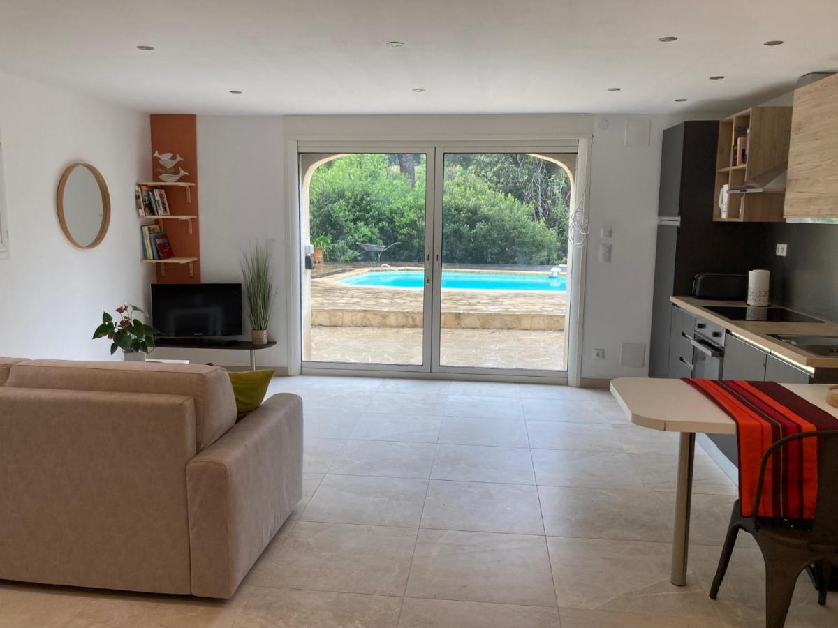 Superbe T2 Dans Villa Entre Calanques Et Colline Marsella Exterior foto